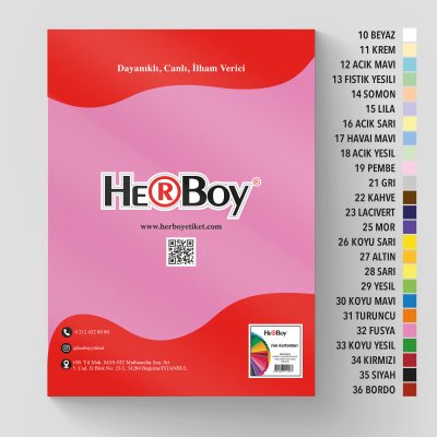 HERBOY FON KARTONU 50x70 160g FUŞYA NO:32 100 AD.