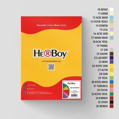 HERBOY FON KARTONU A4 NO:27 ALTIN 100 AD.