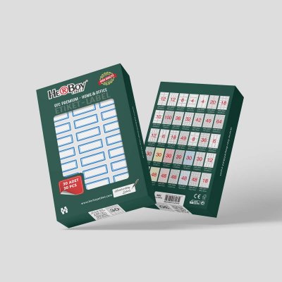 LACİVERT ÇERÇEVELİ 12X30 MM OFİS ETİKETİ 30 PKT.