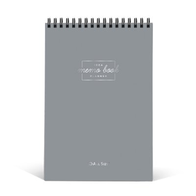 SPİRALLİ DİK PREMIUM SERT KAPAK A5 KARELİ MEMOBOOK