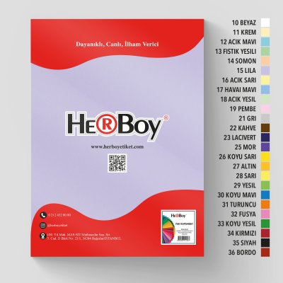 HERBOY FON KARTONU 50x70 160g LİLA NO:15 100 AD.