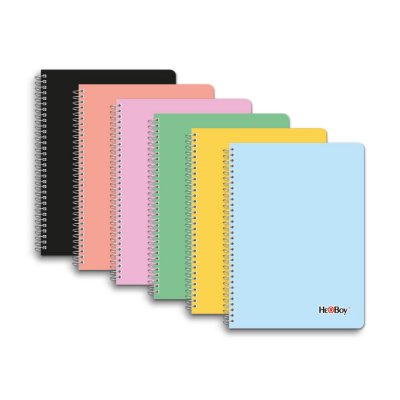 HERBOY SPİRALLİ PP KAPAK KARELİ DEFTER A4 140 YP