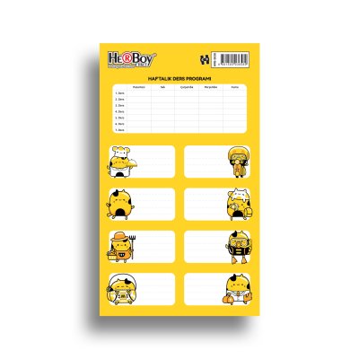 HRB-3638 ERKEK ÇOCUK OKUL ETİKETİ 20 PŞT